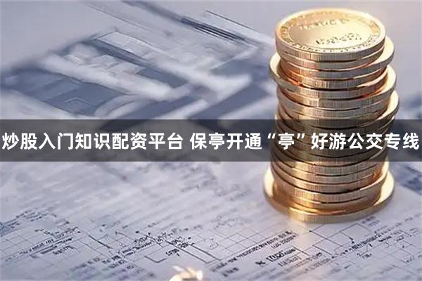 炒股入门知识配资平台 保亭开通“亭”好游公交专线